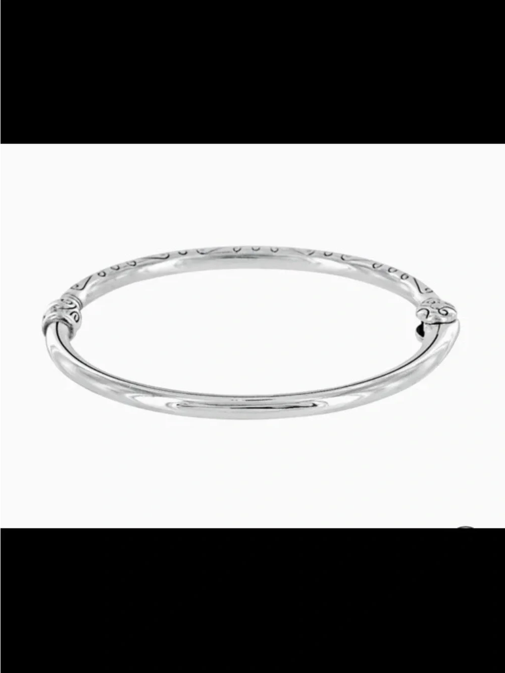NWOT Brighton Best seller Silver Scrolled Bangle Bracelet